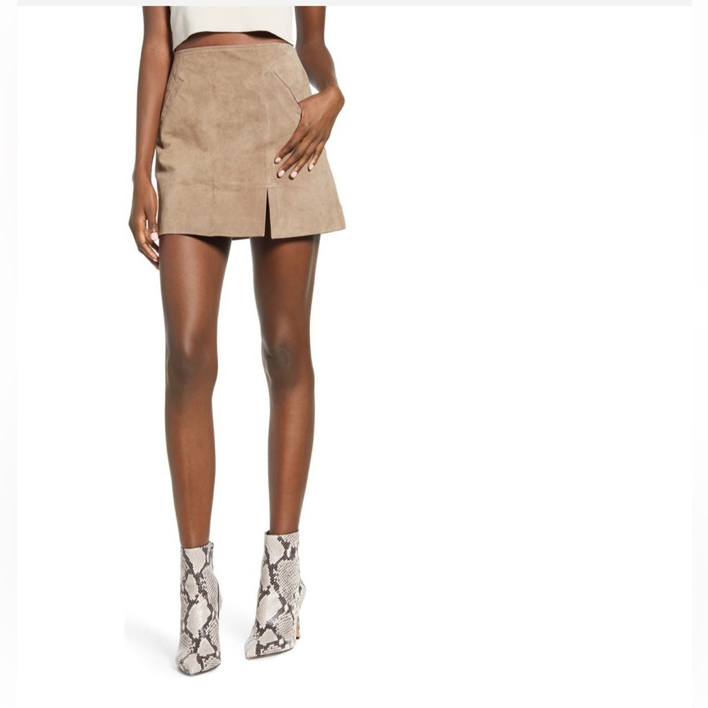 Blanknyc suede brownish tan miniskirt size 28